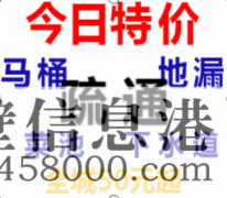 【專(zhuān)業(yè)疏通】低價(jià)馬桶疏通、下水道疏通、蹲便、衛生間有異味、換